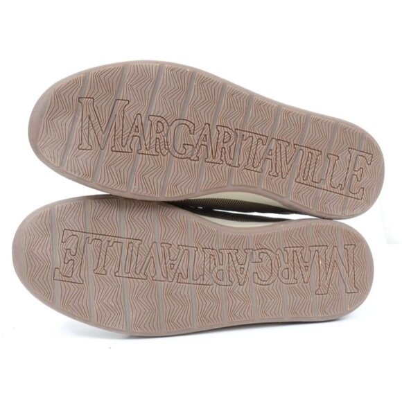 Margaritaville Men\'s Size 11.5 Leather Anchor Lace Up Boat Shoes Sporty Preppy
